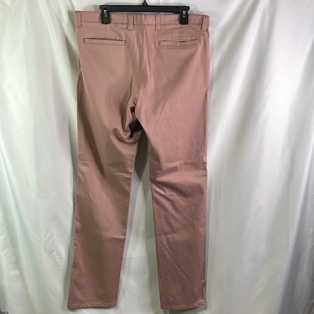 Paper denim and cloth mauve colored flat front